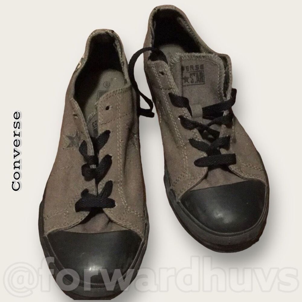Converse One Star Gray Camo Skull Sneakers Youth 5